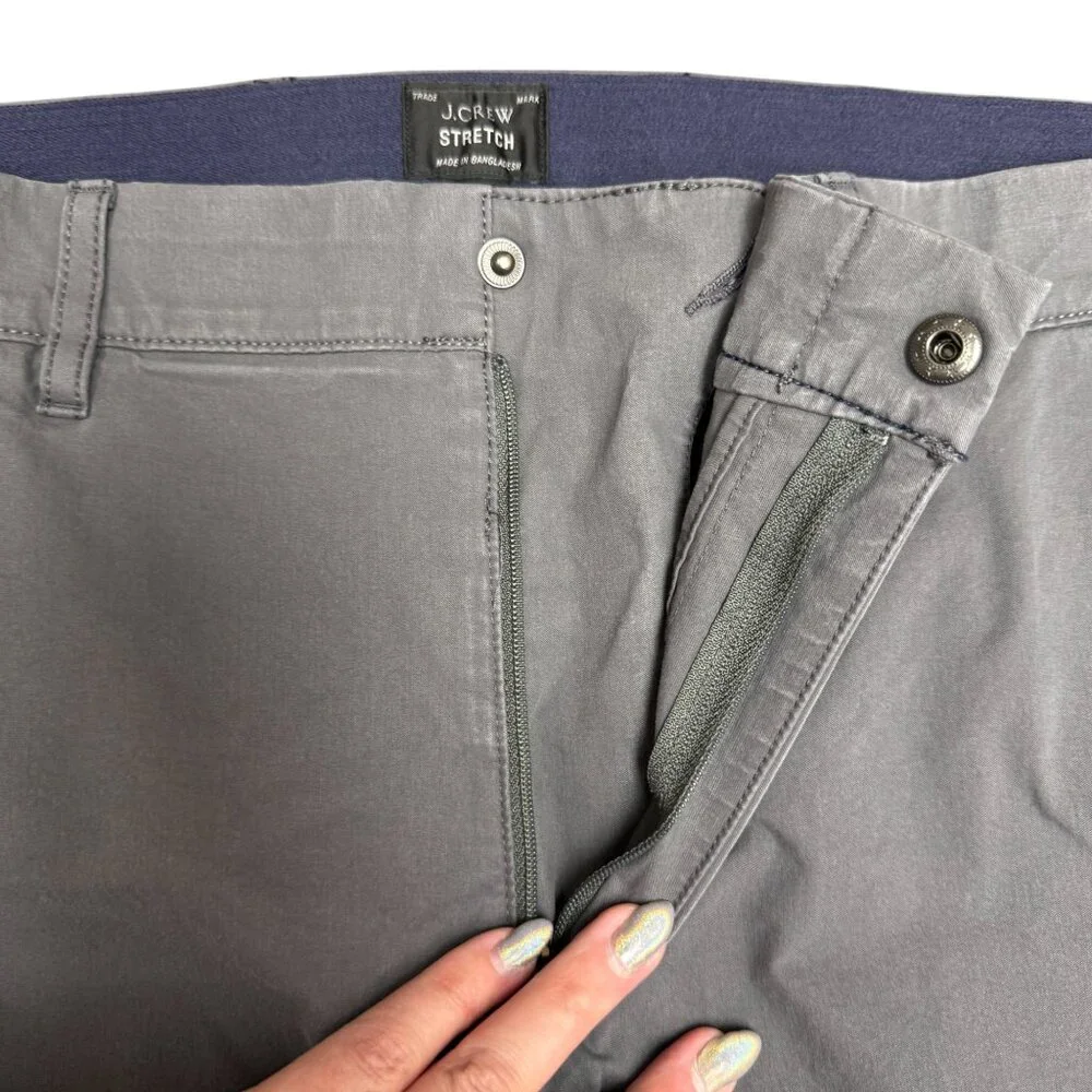EUC Men's J. CREW 484 Slim-Fit‎ Tech Pant Stretch Gray | Size W36 X L32